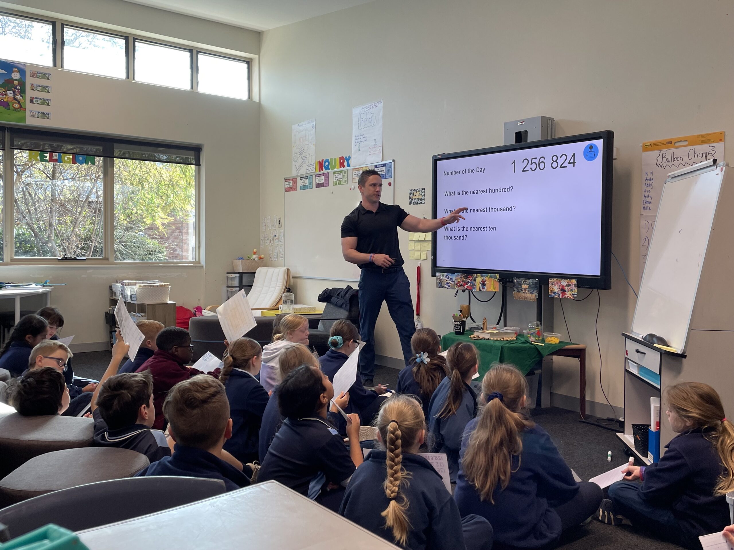 Viewing teacher practice at Holy Family Primary School, Gowrie