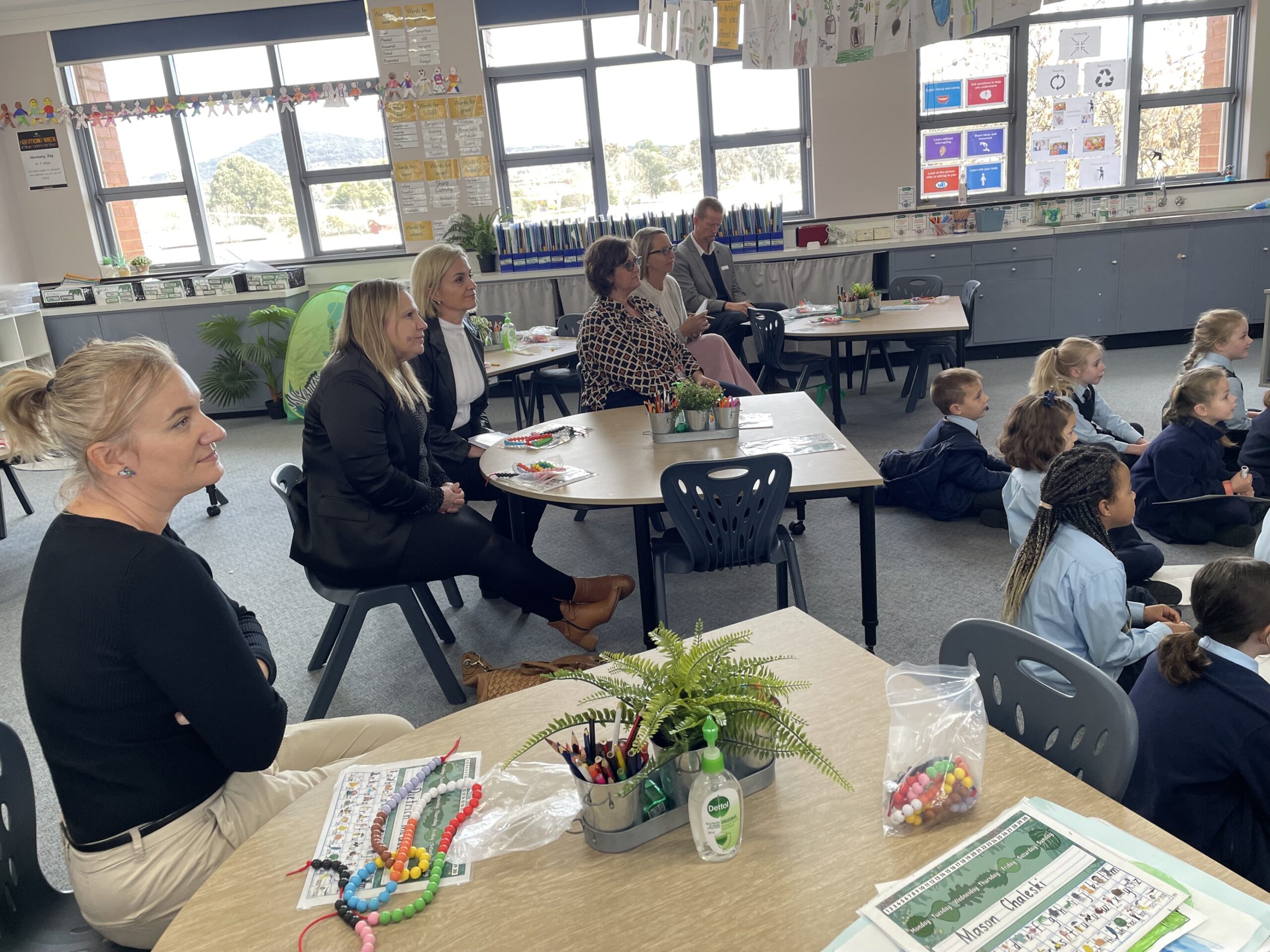 Viewing teacher practice at St Gregory’s Primary School, Queanbeyan